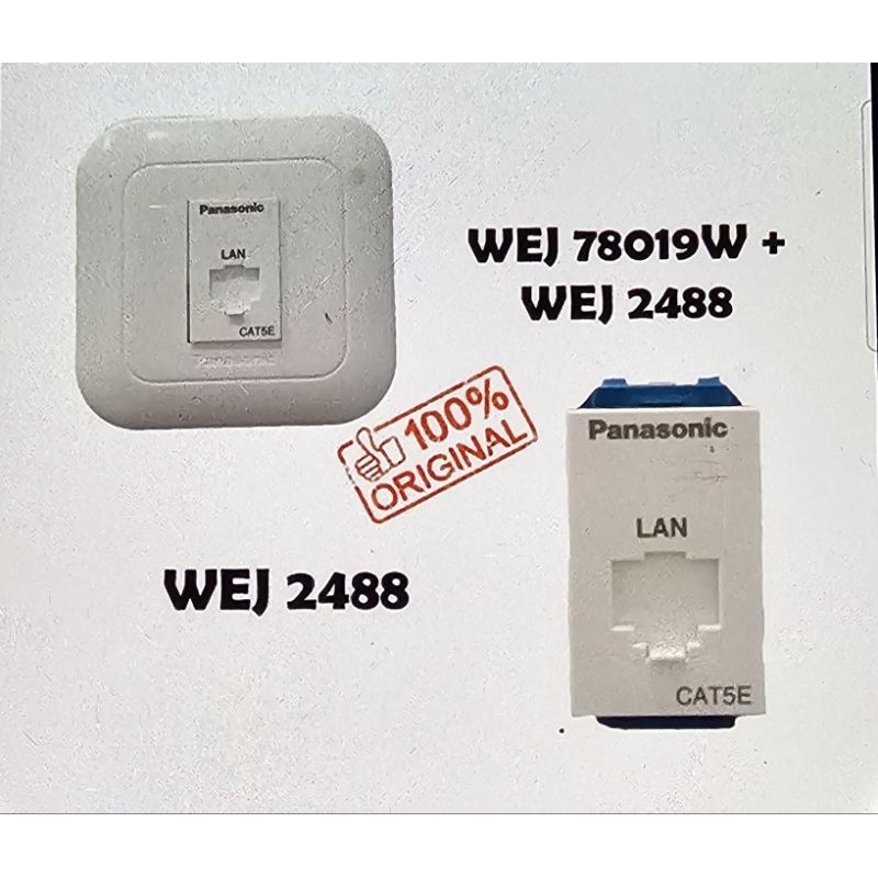 PANASONIC STOP KONTAK DATA CAT5E WARNA PUTIH