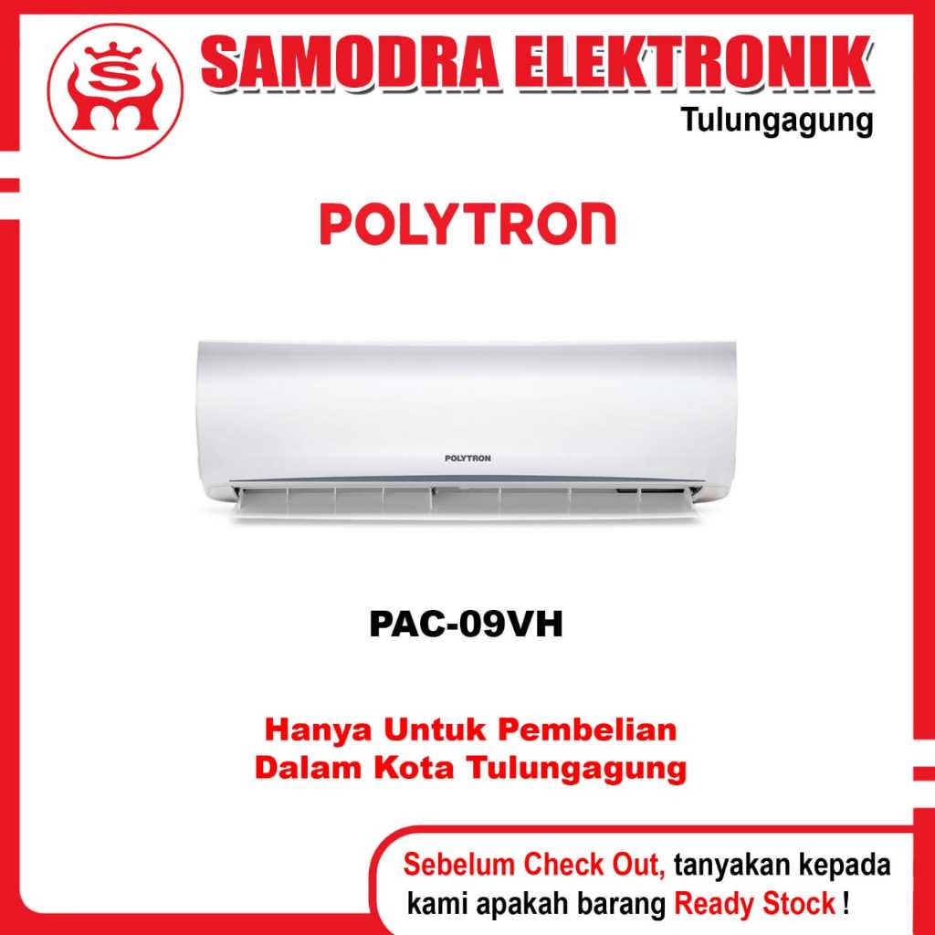 (Gratis Pemasangan) AC POLYTRON 1 PK PAC-09VH | AC Deluxe2 Polytron 1 PK PAC 09VH