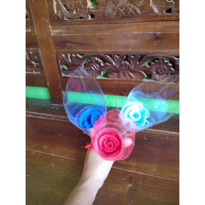 Single Rose | Bunga Mawar | Mawar 1 Tangkai | Buket Bunga | Buket Mawar Flanel | Mawar Flanel