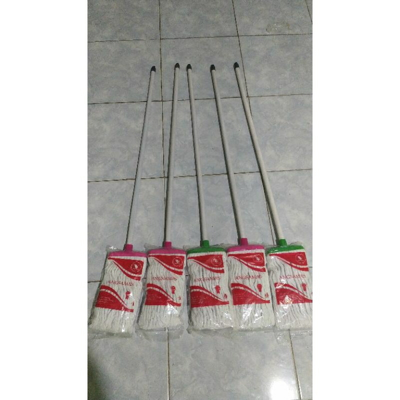 pel lantai mini , pel lantai gagang kayu