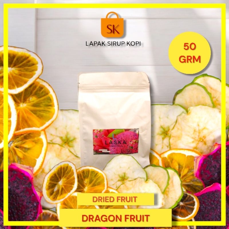 

Dried dragon fruit slice 50 gram - Dried fruit - Buah naga kering - Dehydrate fruit