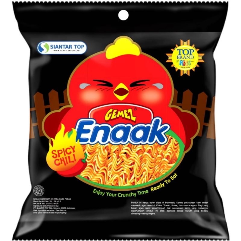 

Gemez Enaak Snack Mi Spicy Chili 26g x 3