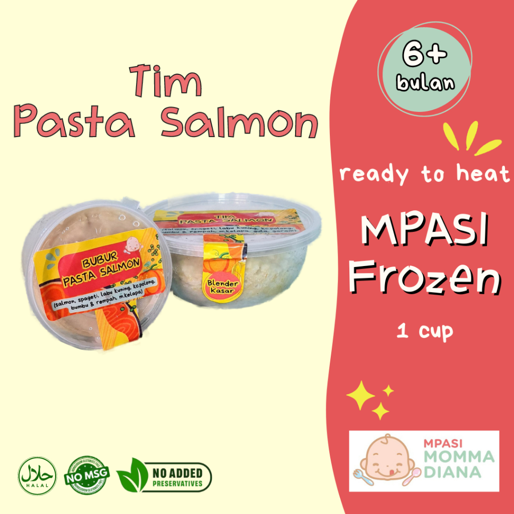 MPASI Tim Pasta Salmon || Bubur Pasta BB Booster | Anti GTM