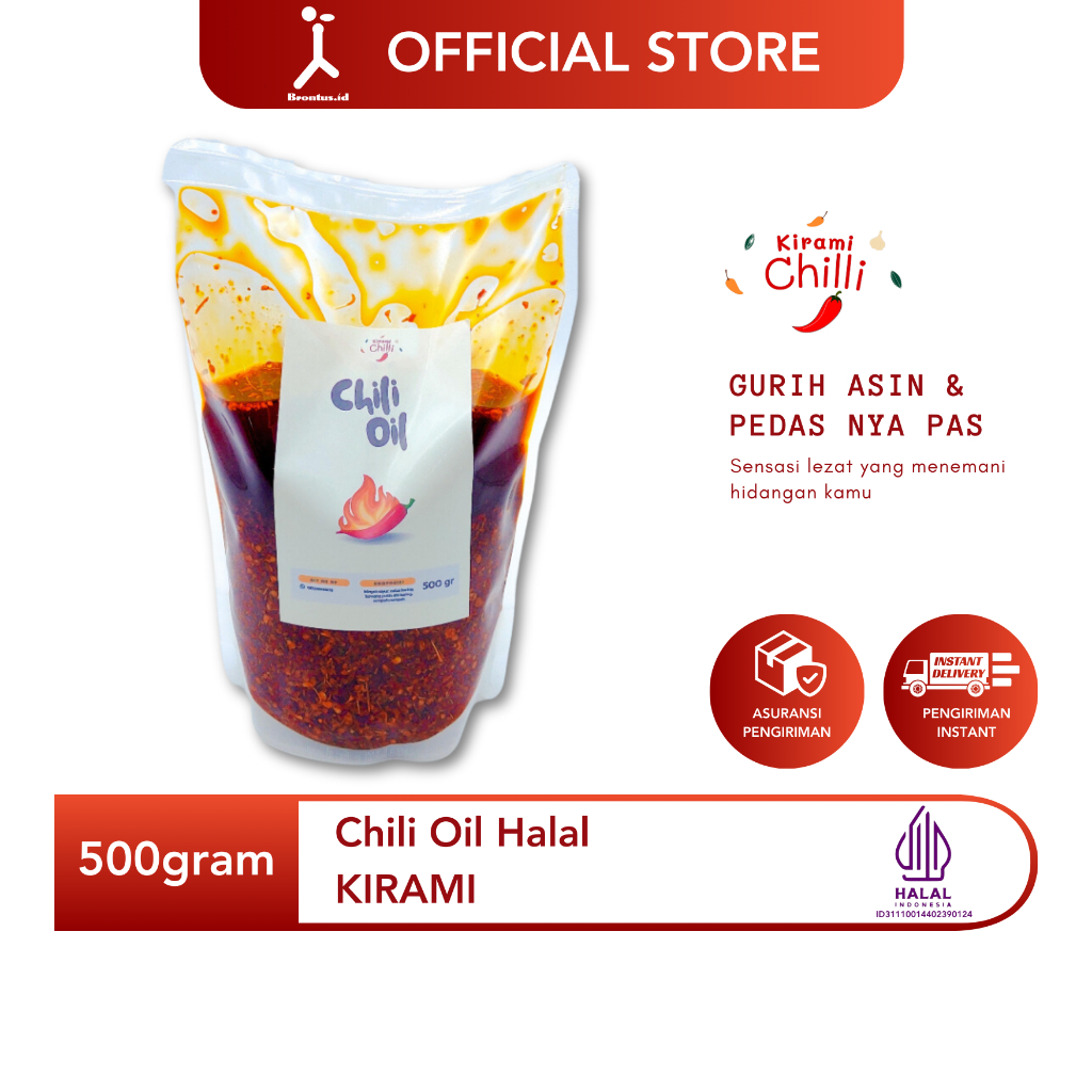 

Chili Oil Halal 500 gram - Original Kirami