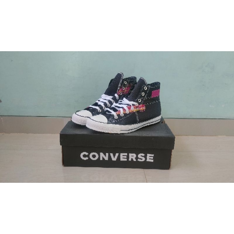 Converse Chuck Taylor Hi Black White Cactus Original