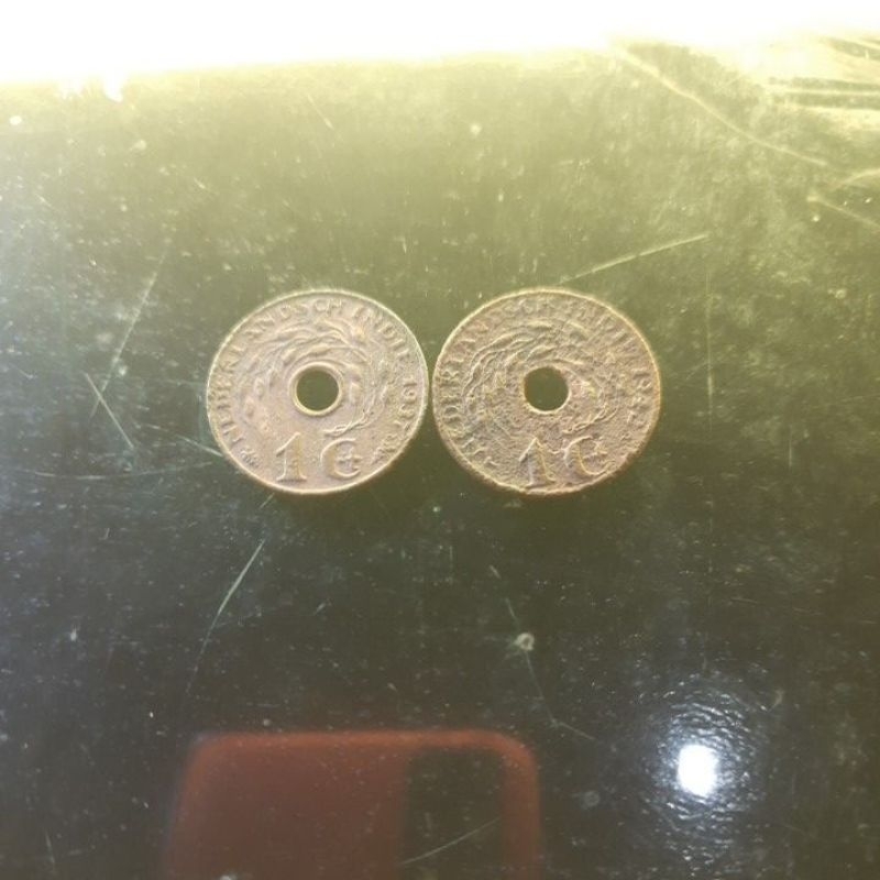 koin NEDERLANDSCH INDIE 1937 dan 1942 1C+