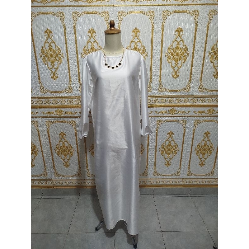 INNER DRESS//INNER SATIN// DALAMAN SATIN KEBAYA//GAMIS SATIN//DALAMAN SATIN LENGAN PANJANG//