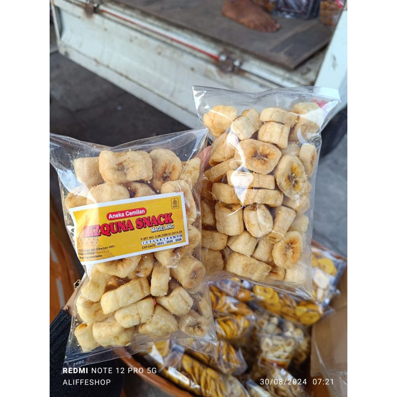 

rizquna pisang kering oven khas magelang-keripik pisang oven renyah