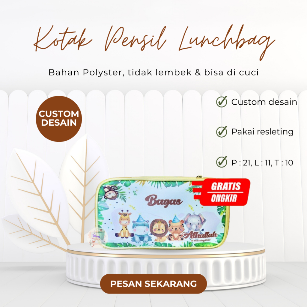 

Kotak Pensil Lunchbag/Kotak Pensil/Wadah Pensil/Kotak Pensil Custom/Dusgrip/Dusgrip anak/Kotak Pensil Anak