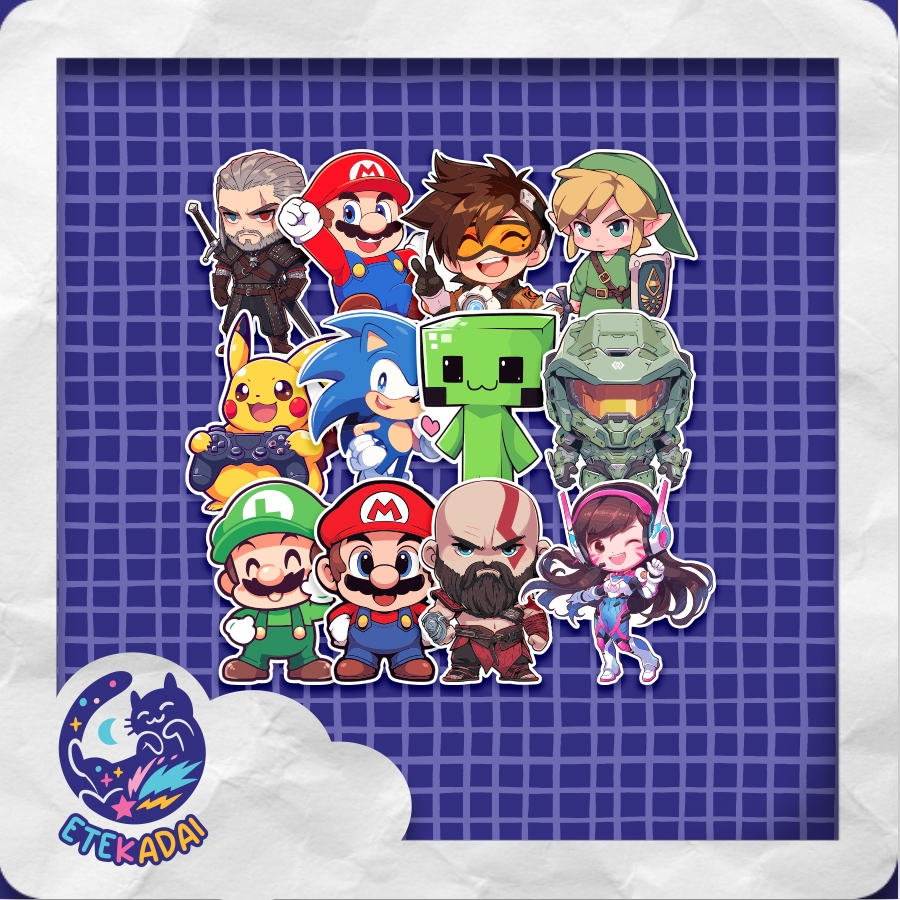 

STIKER PACK GAME MAIN CHARACTERS 12 pcs
