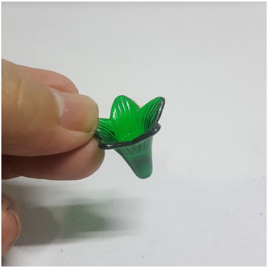 Corong Kecil Rangkaian Bunga Akrilik/Aksesoris Kalung kemasan 1 Pon