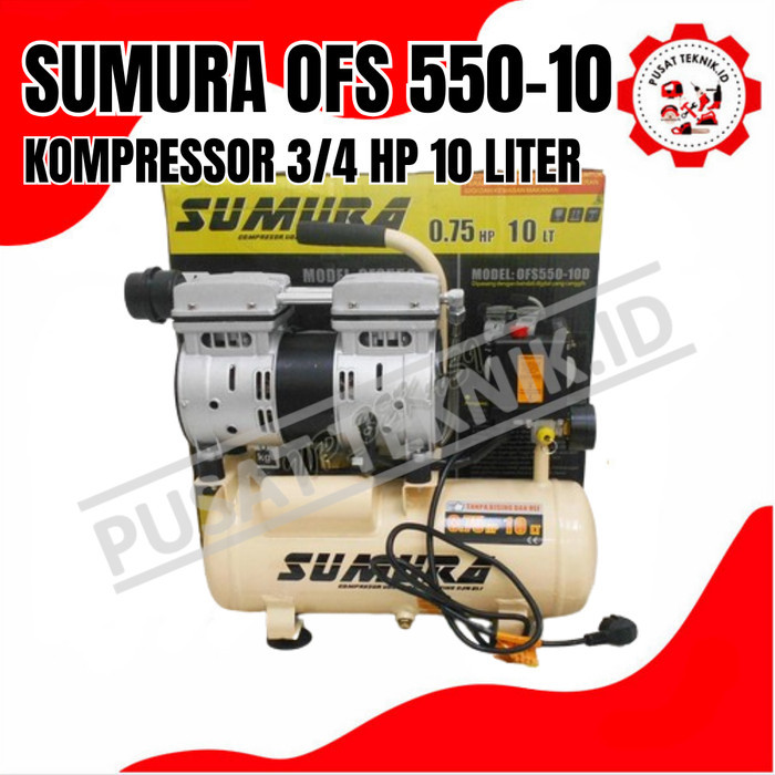 Sumura OFS 550-10 Mesin Kompressor Angin Listrik Tanpa Oli SUMURA