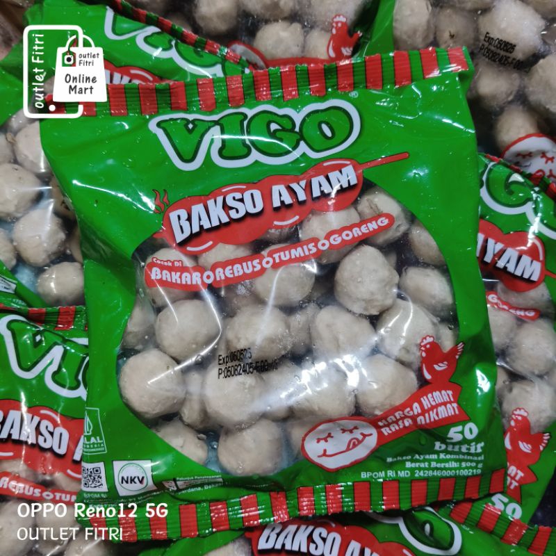 

[500gr] VIGO Bakso Ayam isi 50 butir