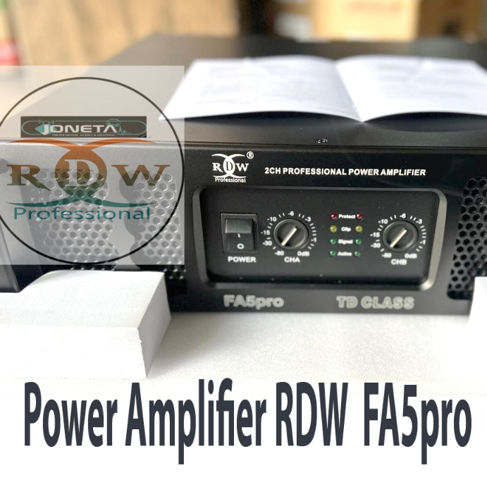 POWER AMPLIFIER RDW FA 5 PRO H CLASS 2CHANNEL ORIGINAL RDW