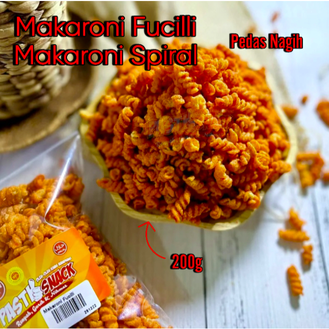 

MAKARONI FUCILLI | MAKARONI SPIRAL RASA PEDAS 200GR