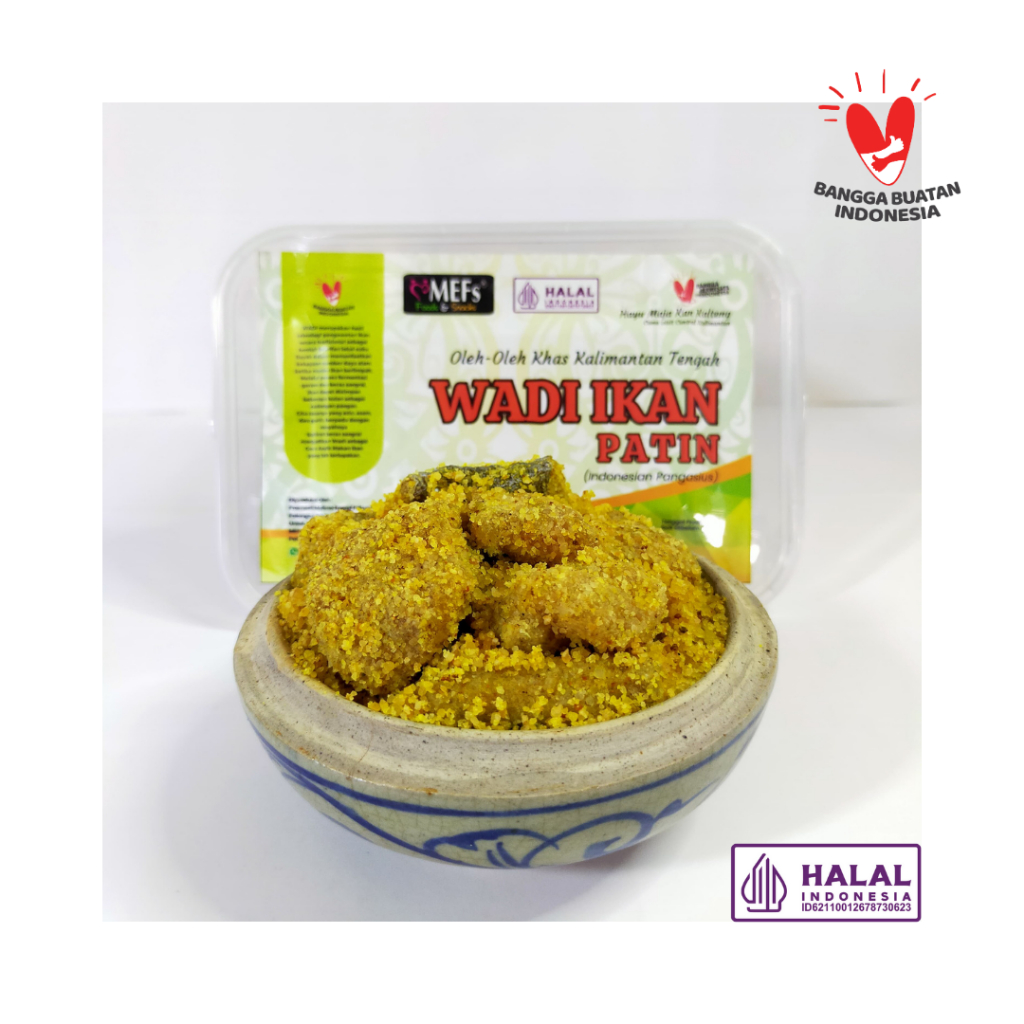 

Wadi Ikan Patin Oleh-Oleh Khas Palangka Raya Kemasan Thinwall 150 gram