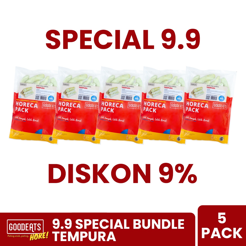 

SPECIAL 9.9 - GOOD EATS BUNDLE TEMPURA 500 GR - 5 PACK