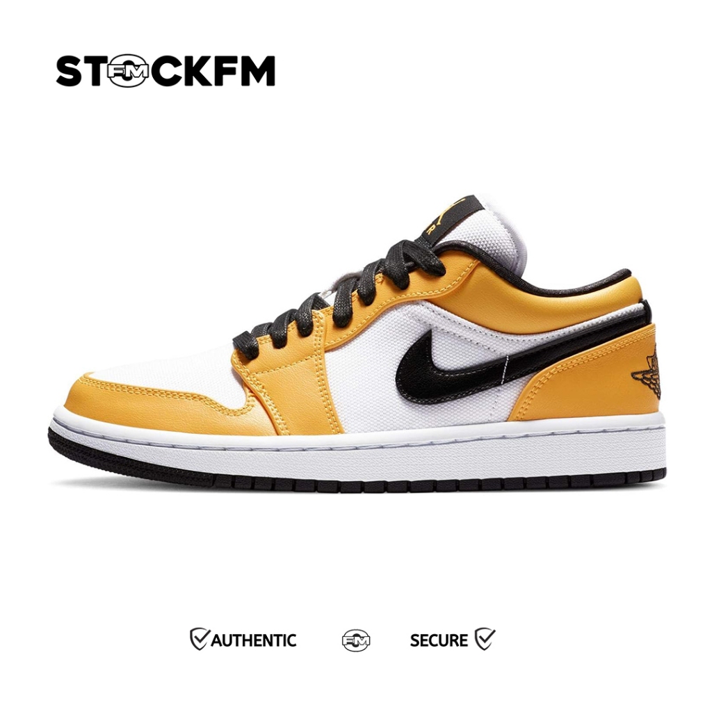 Nike Air Jordan 1 Low SE Yellow Black Laser Orange Original