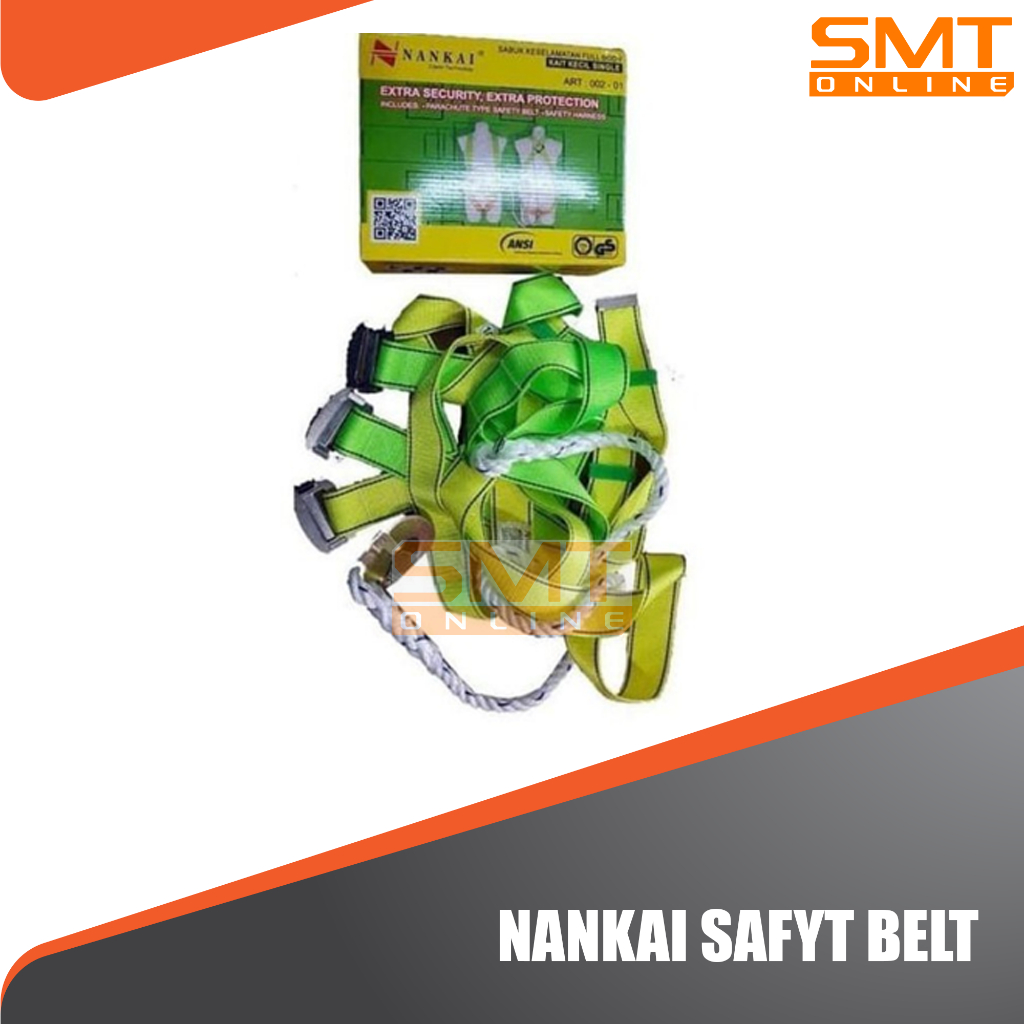 NANKAI Sabuk Pengaman Safety Belt Full Body Harness model Single kecil HoTali Pengaman Pemanjat Tebi