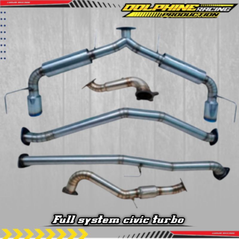 Knalpot full system civic turbo