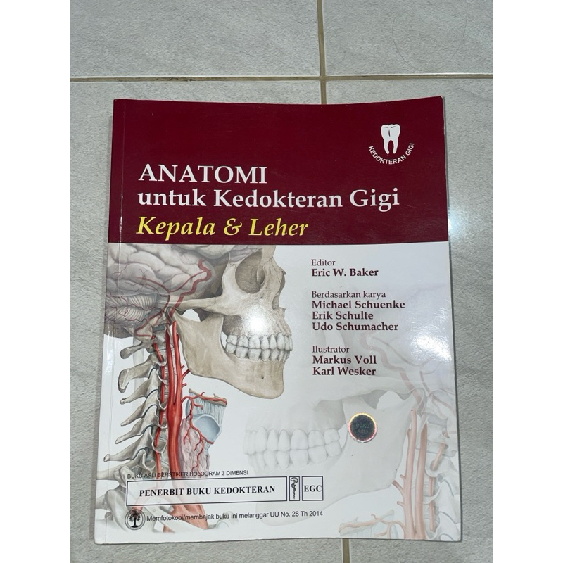 Textbook Baker Anatomi Kedokteran Gigi Kepala dan Leher