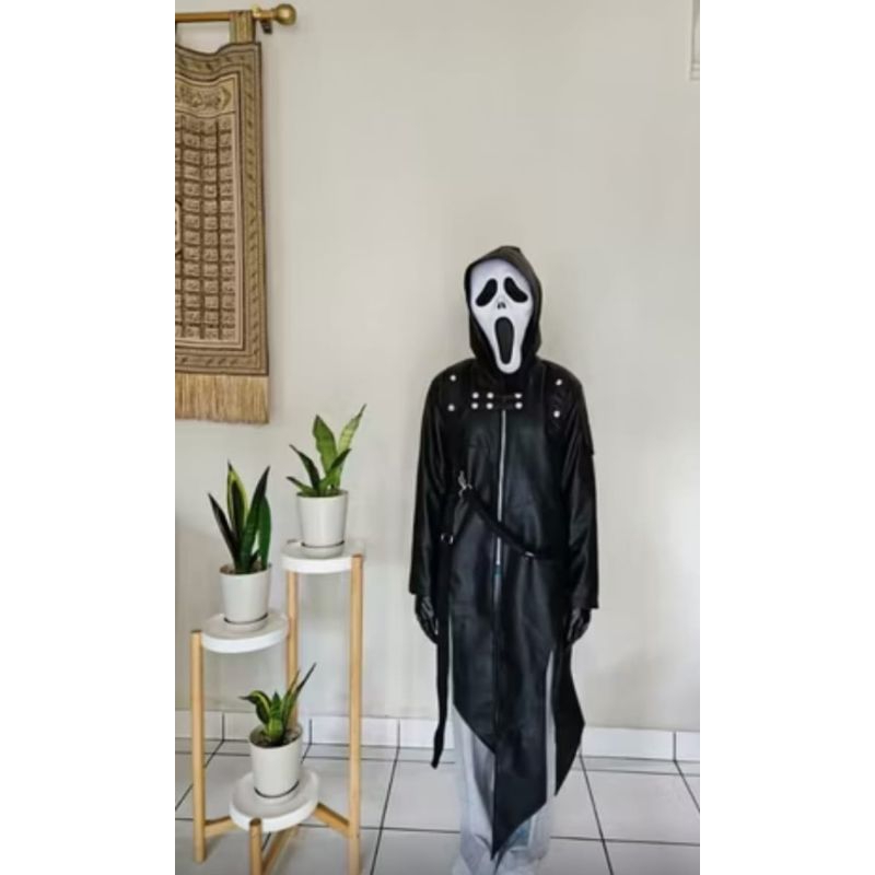 jaket jubah semi kulit/jaket jubah rawis/jeket terkeren