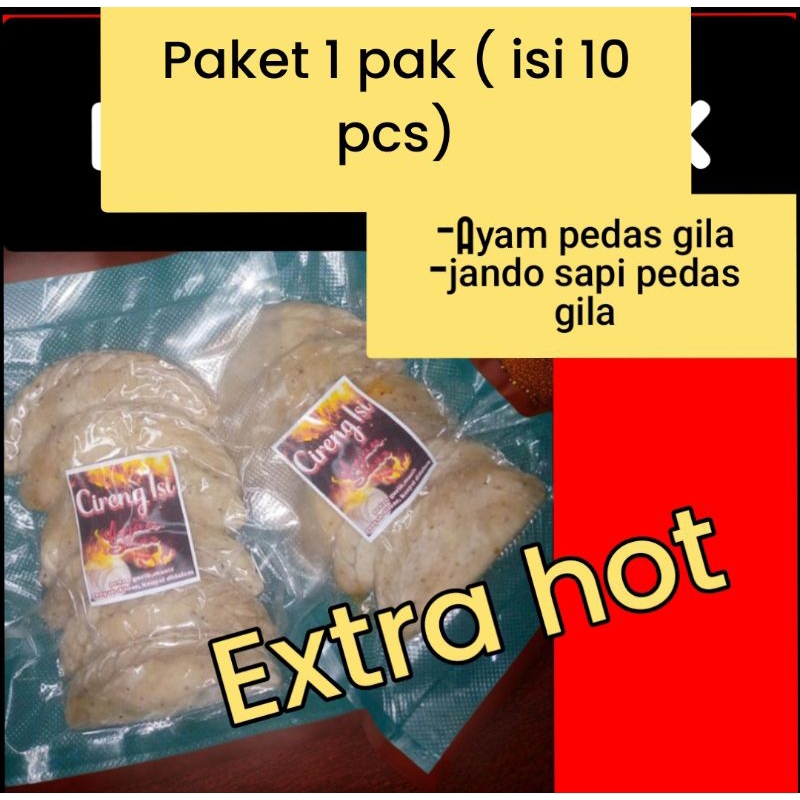 

cireng isi ayam dan jando sapi pedas isi 10 pcs