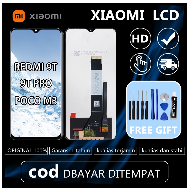 [ORIGINAL] LCD REDMI 9T 9T PRO POCO M3 FULLSET TOUCHSCREEN GARANSI RESMI