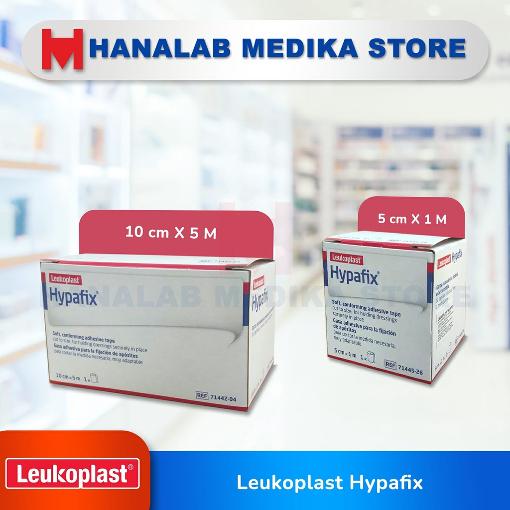 HYPAFIX Leukoplast ukuran 5x5 / 5x1 /plester hypafix