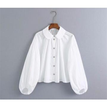 Baju Atasan Blouse Bluse Putih Korean Style Jumbo Terbaru