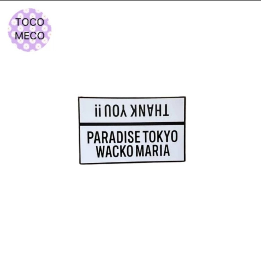 

sticker Paradise Tokyo Wacko Maria Thank You logo stiker