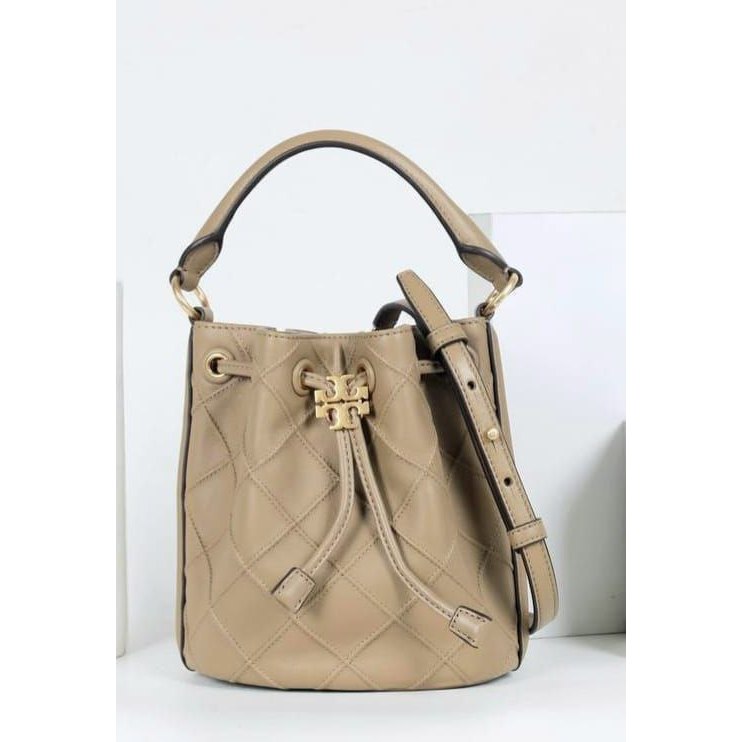 Tas Wanita TB Tor Burc Fleming Soft Bucket Bag Pabblestone Original