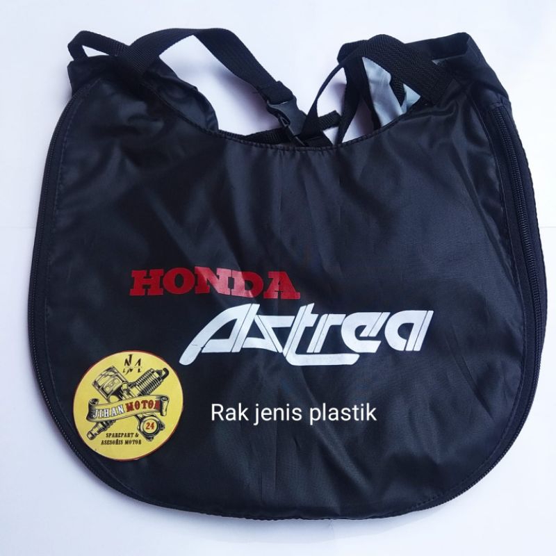 Tas rain cover sarung keranjang tengah plastik Honda Astrea grand impresa