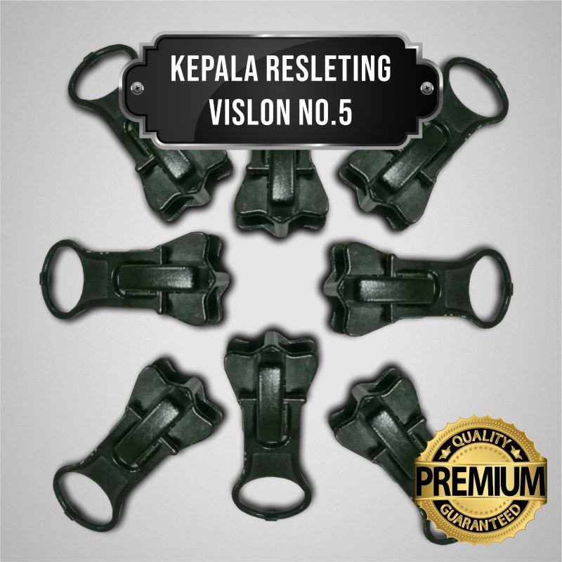 KEPALA RESLETING VISLON NO.5 BOLAK BALIK