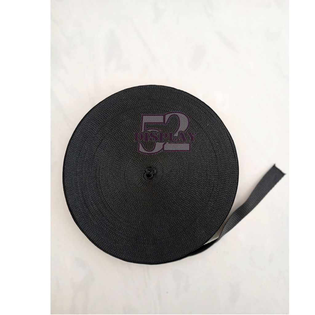 Tali Webbing 2 cm Satu Roll | Bisban Pelipit 2 cm| Bisban Sapit |Webbing Strap Tas