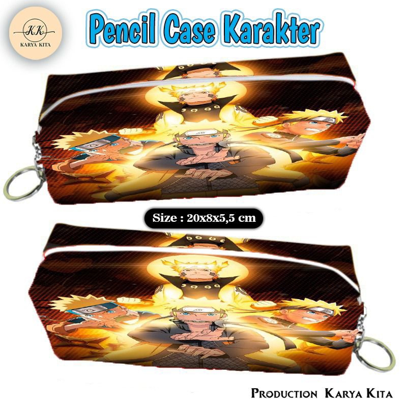 {TERLARIS TEMPAT PENSIL} KOTAK PENSIL GAMBAR ANIME NARUTO TAK05