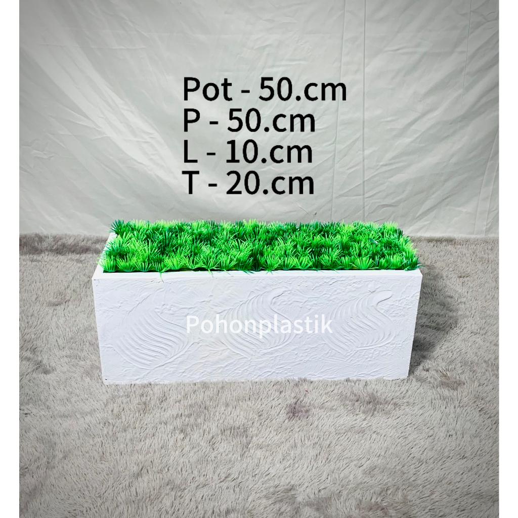 RB pot persegi panjang 50cm - 75cm - 100cm - 120cm / Vas Bunga / pot kayu / pot panjang / pot