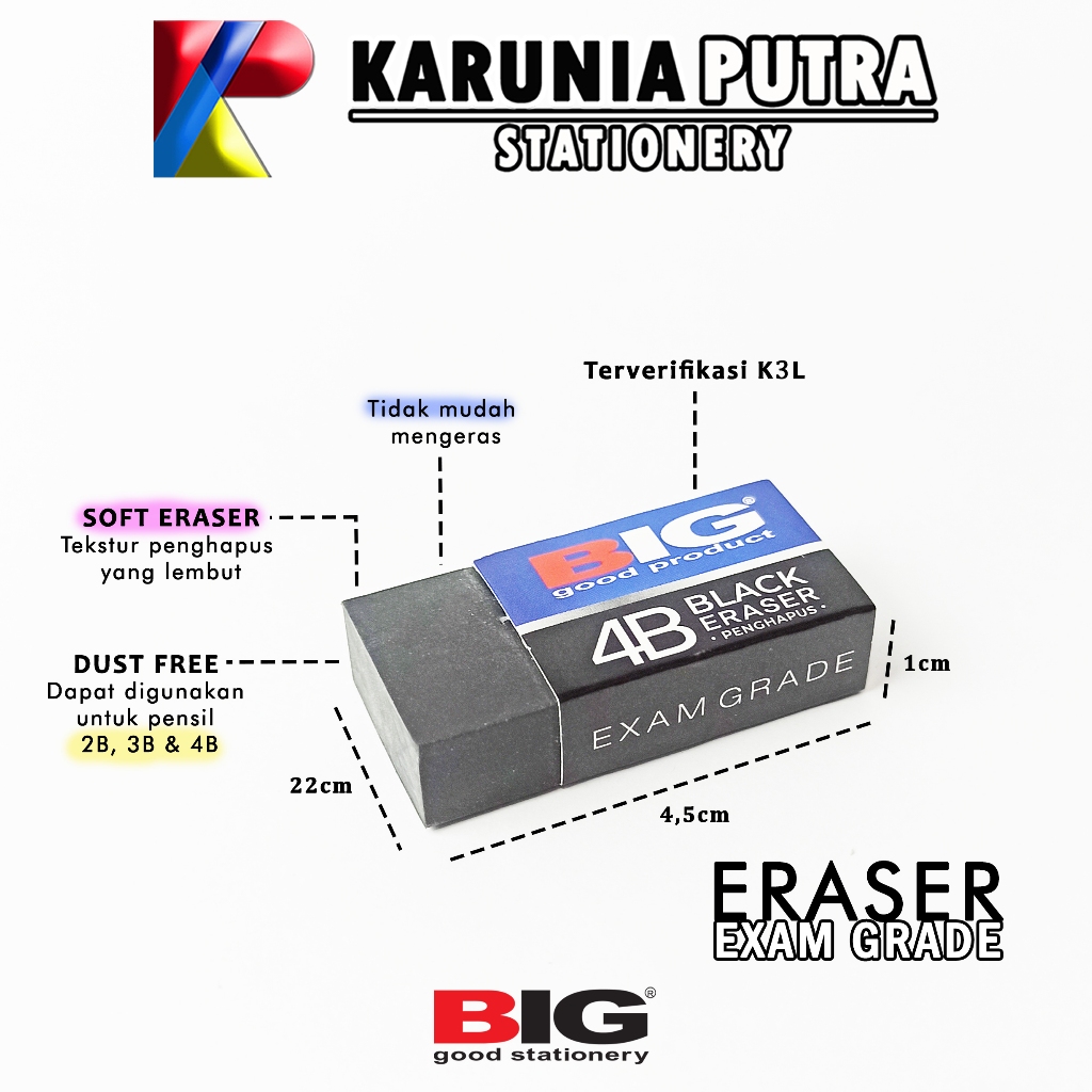 

Stif Penghapus Pensil BIG 4B Besar 1pcs