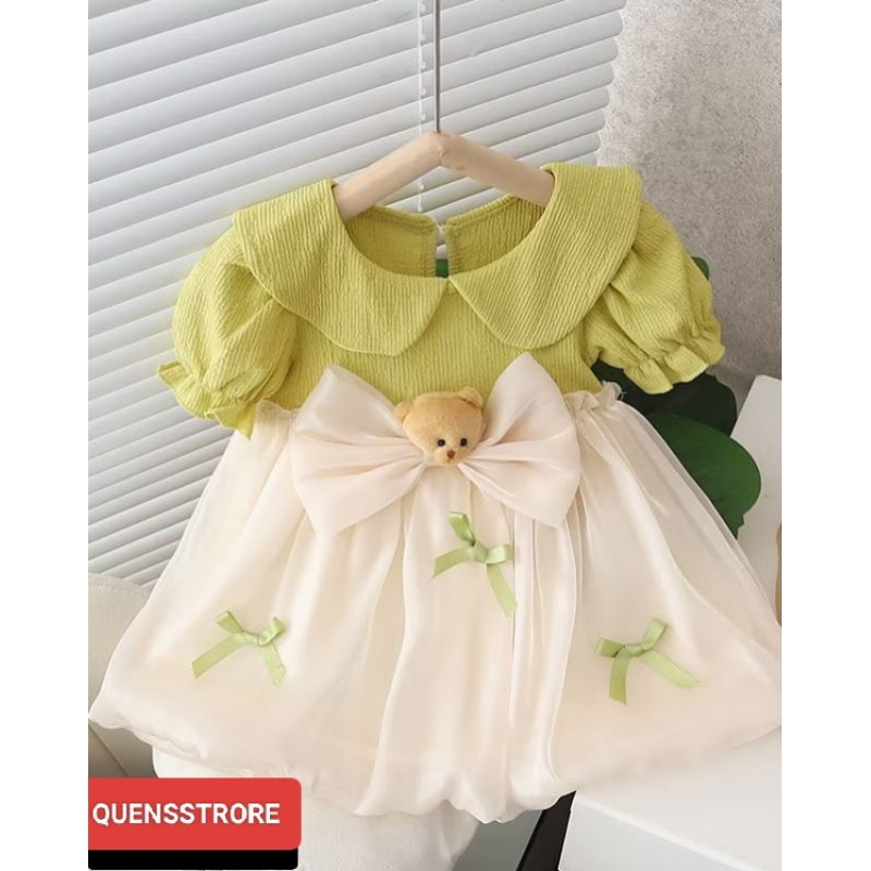 QUENSSTRORE™DRESS BAJU KOREA ANAK CEWEK /GAUN ANAK PEREMPUAN UMUR 1-3 TAHUN