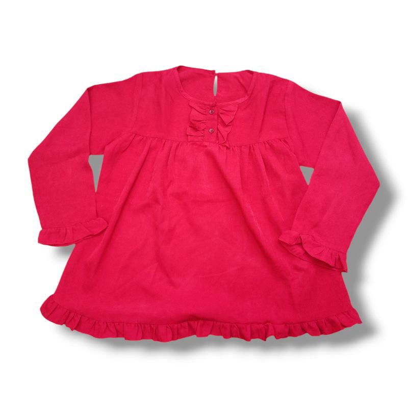BLOUSE WANITA RED / BAJU IBU HAMIL MERAH || preloved