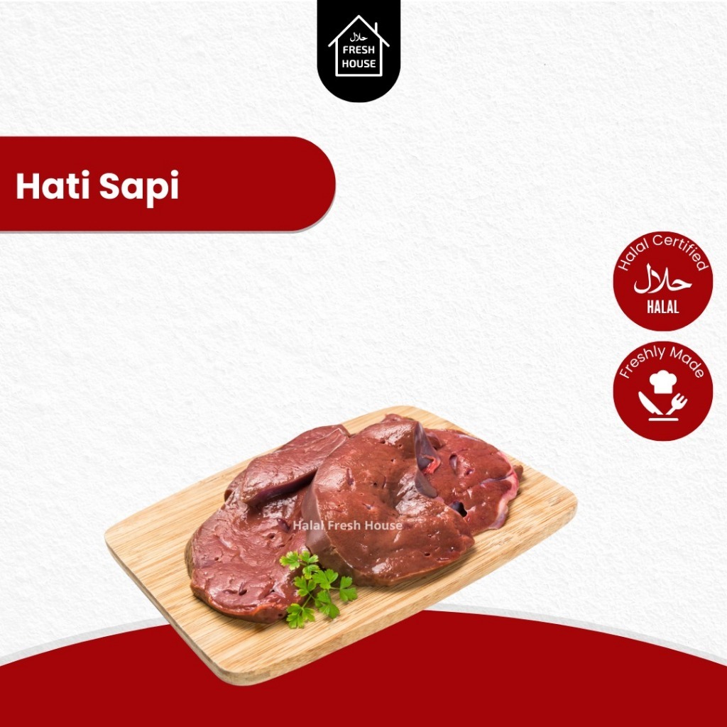 

HATI SAPI FROZEN / BEEF LIVER IMPORT BERAT 1KG / 500GR