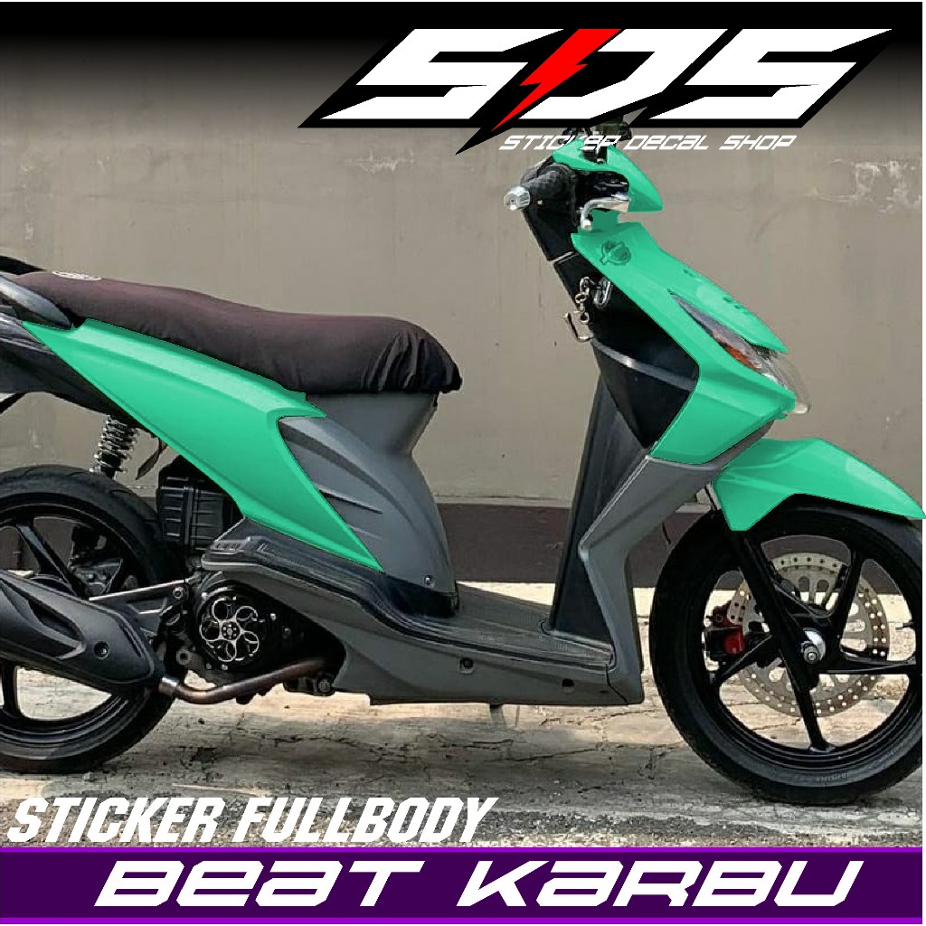 Decal Sticker Polos Full Body Beat Karbu - Stiker Full Body Beat Karbu 2008-2012 Dekal Motif POLOS