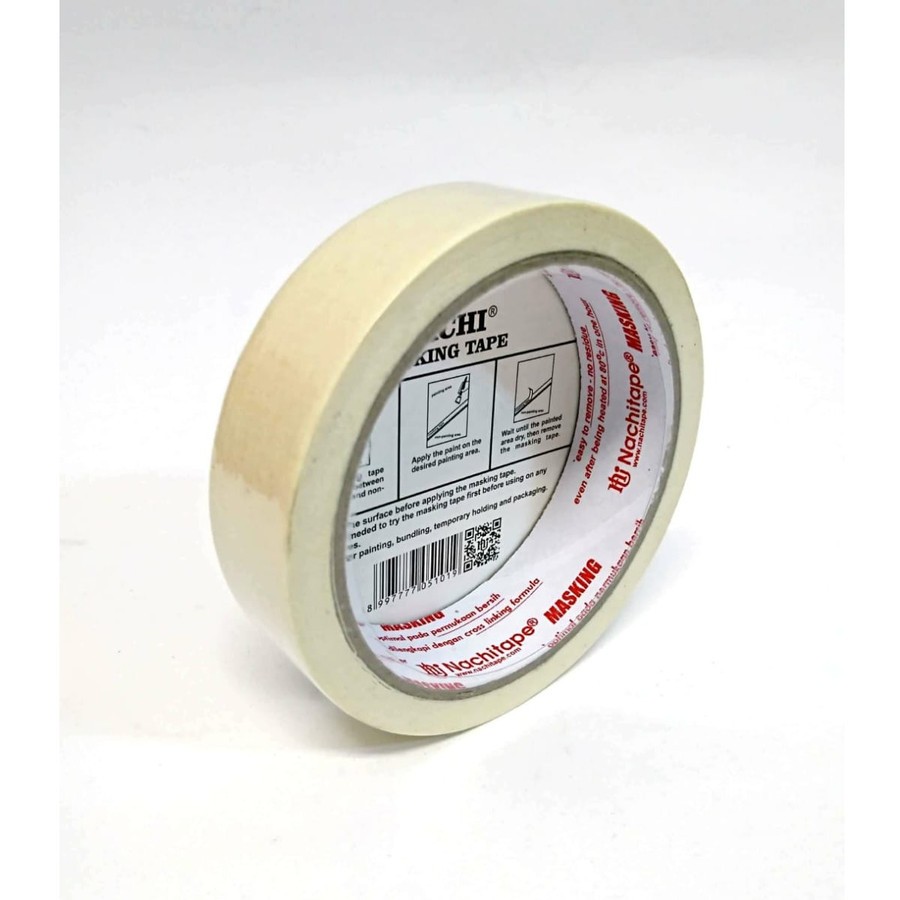 

Nachi Masking Tape Lakban Kertas 24mm x 20 Yard Original (1 PCS) / Nachi Masking Tape 24mm 20 Yard Per Pcs