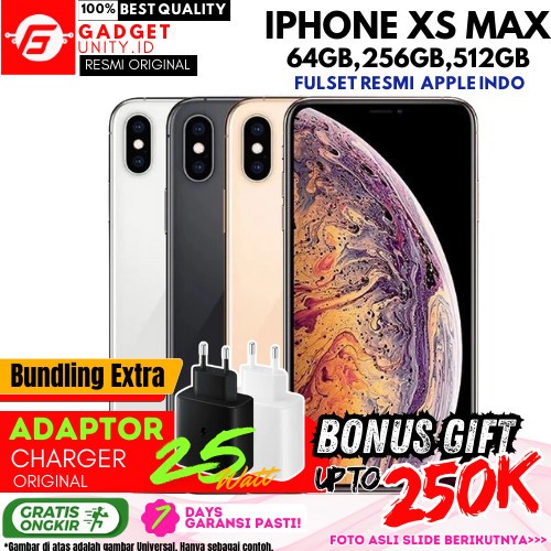 iPhone Xs Max | Xs 512GB 256GB 64GB Second Original Resmi Fullsett All Operator