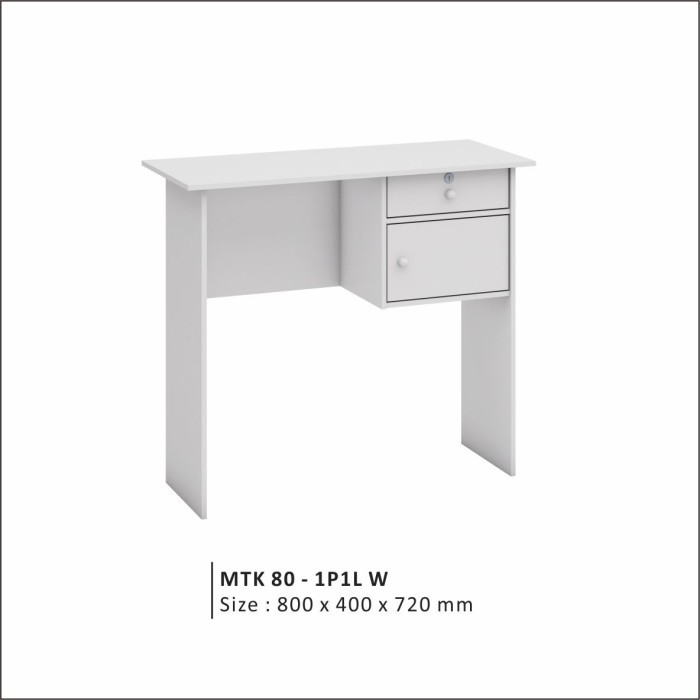 SHUMO Meja Tulis Kecil 80 cm | Meja Kantor Kerja minimalis | Meja Kasir
