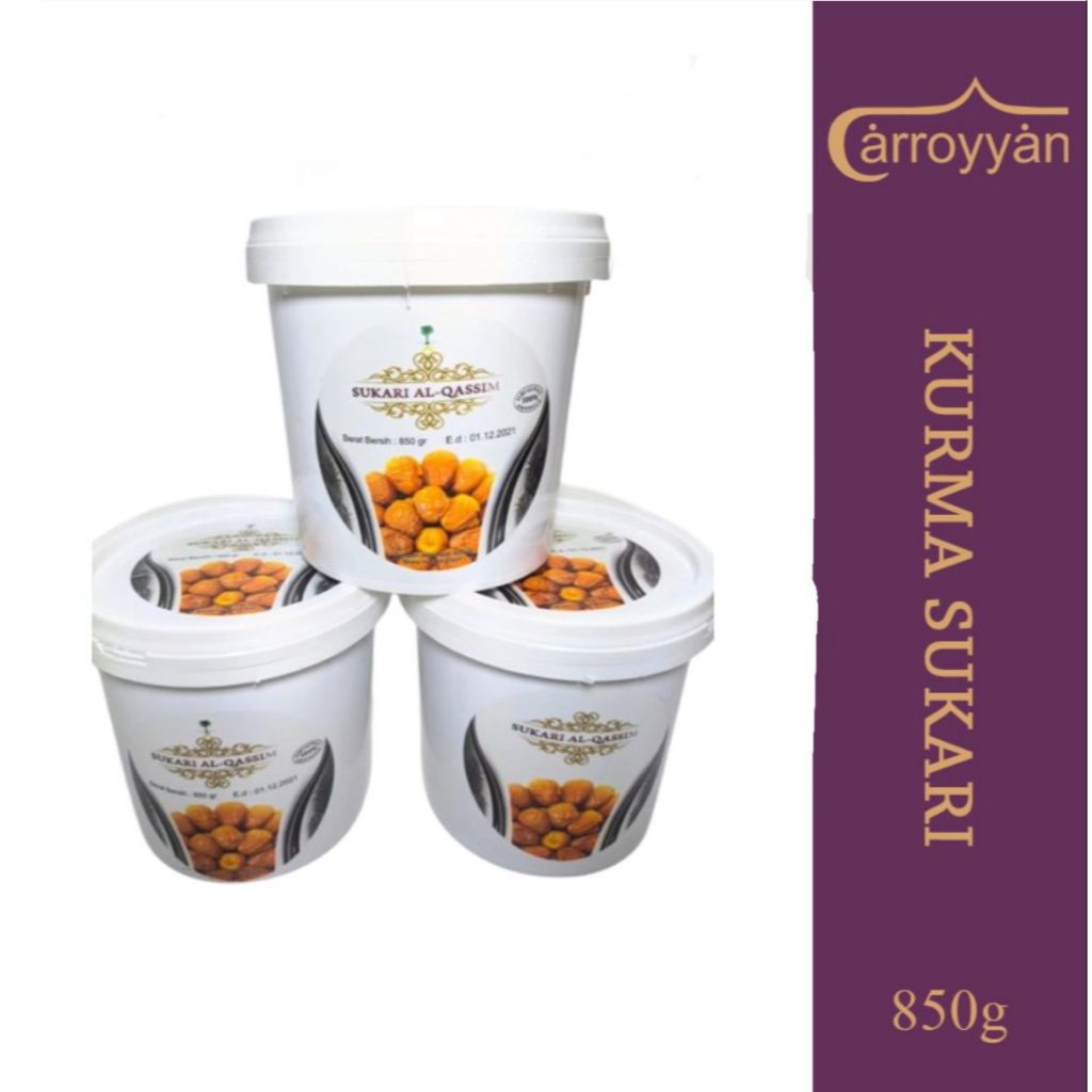 

Kurma Sukari Al-Qassim kemasan 850gr