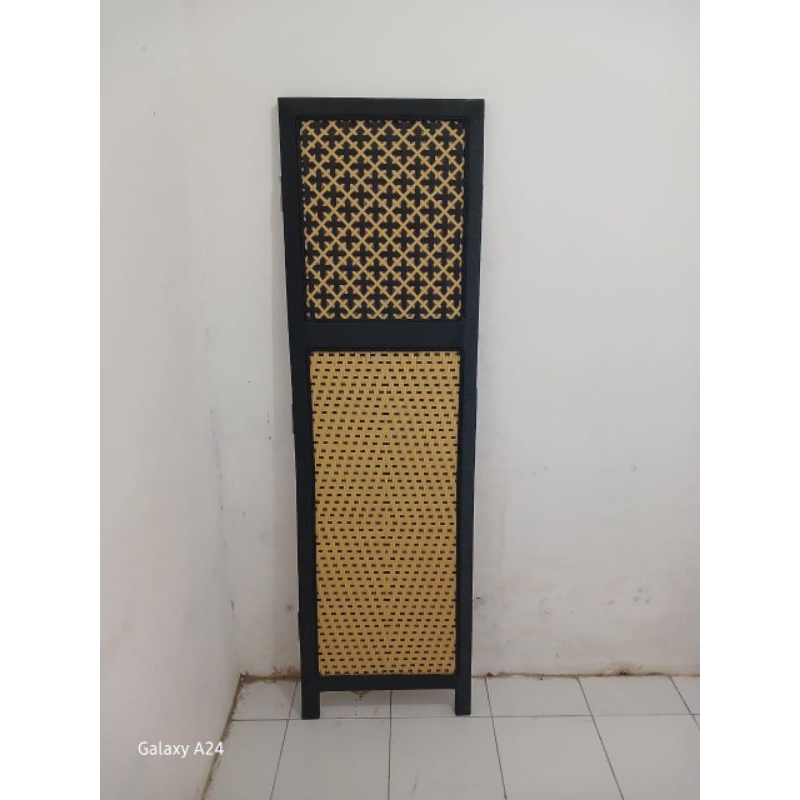 (1 pintu)Tinggi 170cm Sketsel Rotan | Pembatas Ruangan | Partisi Penyekat Pemisah Ruangan Modern