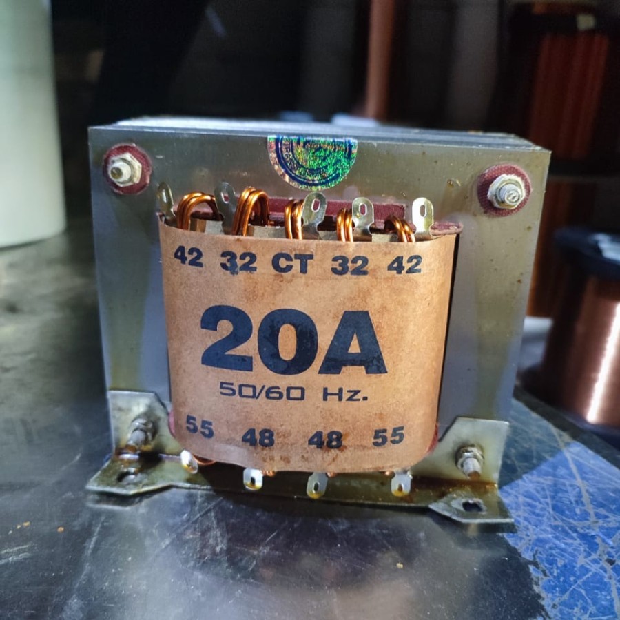 Trafo Excell 20A ct55V | transformator excel 20 A 55 v ct