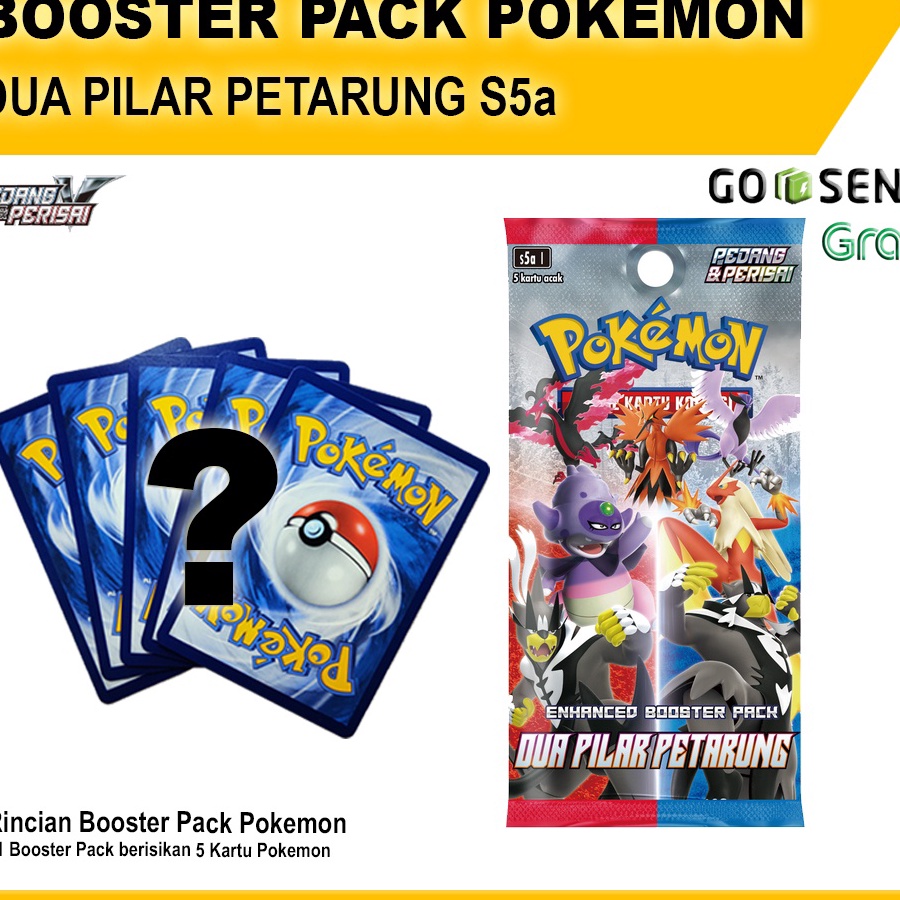 KUALITAS TERJAMIN Dua Pilar Petarung Booster Pack S5a  Pokemon TCG Indonesia