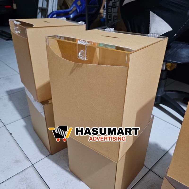

Box Akrilik Undian 25×25×30cm TEBAL 3MM / Kotak Saran Akrilik / Kotak Amal / Box Acrylic Custom